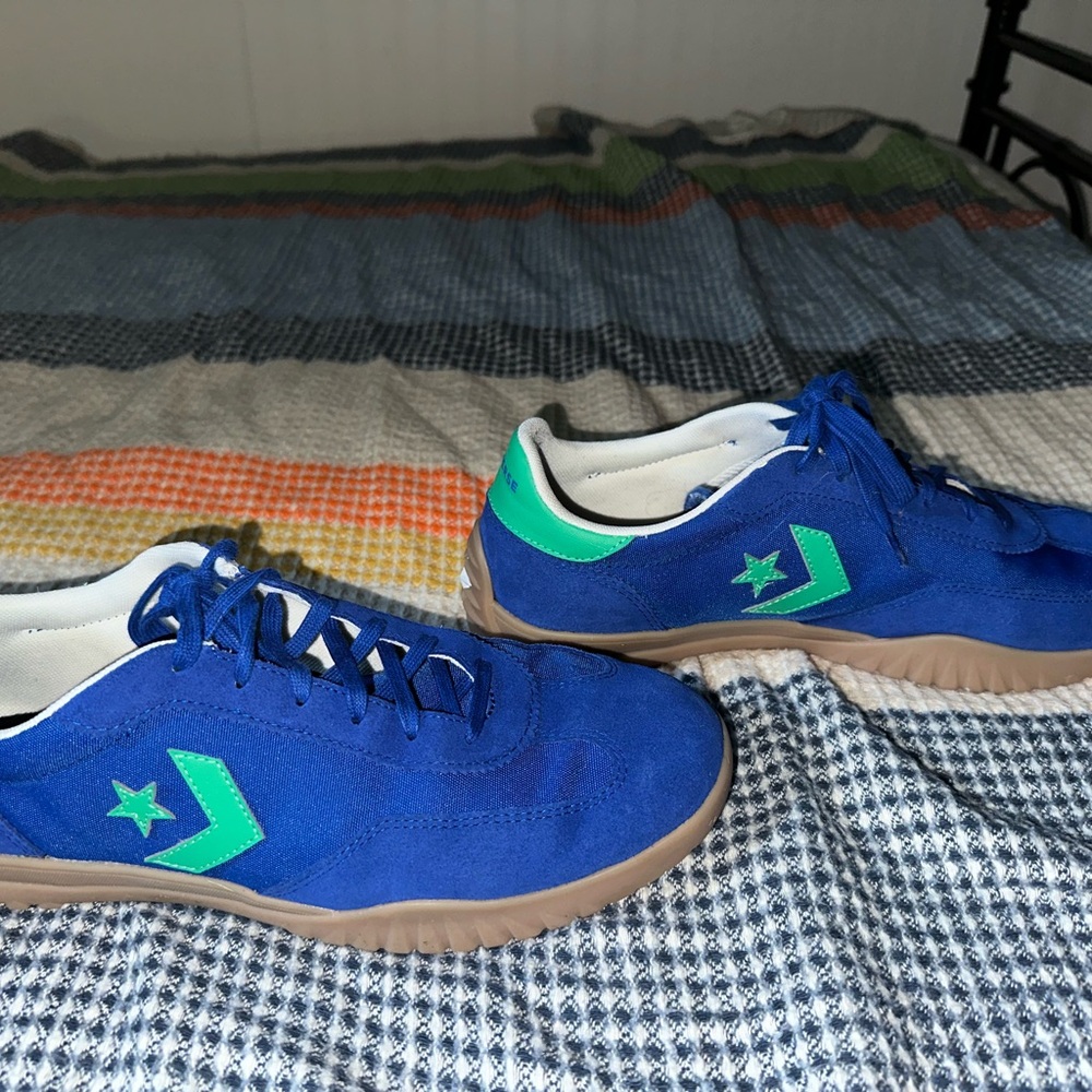 Converse Blue and Green Sneakers